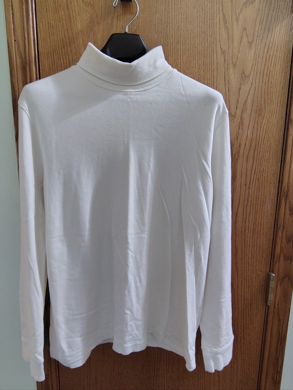 St. John's Bay Cream Turtleneck Long-Sleeve Top